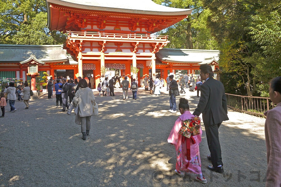 大宮氷川神社 楼門手前の様子