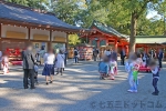 大宮氷川神社 西駐車場入口の様子