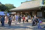 大宮氷川神社 西駐車場の様子