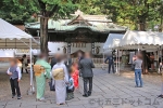 調神社 境内の七五三のご家族の様子