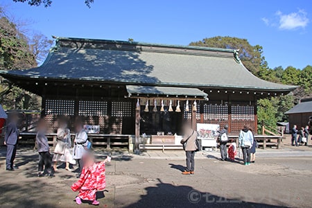 鷲宮神社 拝殿の様子