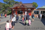 稲毛浅間神社 駐車場案内図の様子