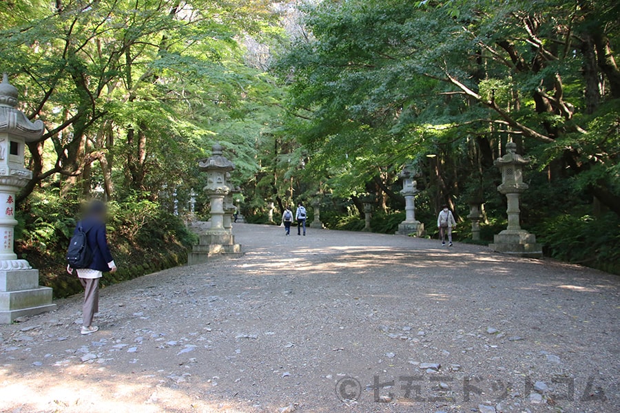 香取神宮 本殿へ向かう表参道の様子