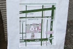 富岡八幡宮 駐車場への案内地図の様子