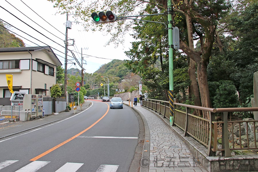 鶴岡八幡宮 第1駐車場方面への様子（その1）