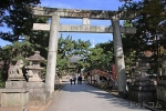 北野天満宮 参道 楼門前の鳥居の様子