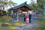 吉備津神社 絵馬掛けの桃太郎絵馬の様子（その1）