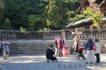 吉備津彦神社 摂社子安神社の案内看板の様子