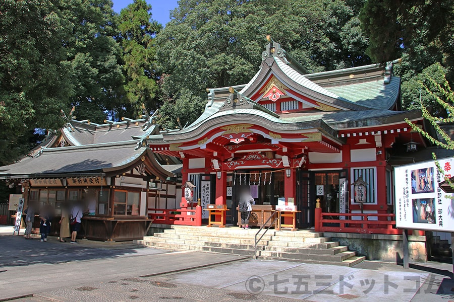 清瀬日枝神社・水天宮 日枝神社本殿（拝殿）の様子