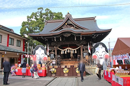 溝口神社 拝殿の様子