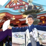 伝統ある神社で5歳の七五三ロケーション♪